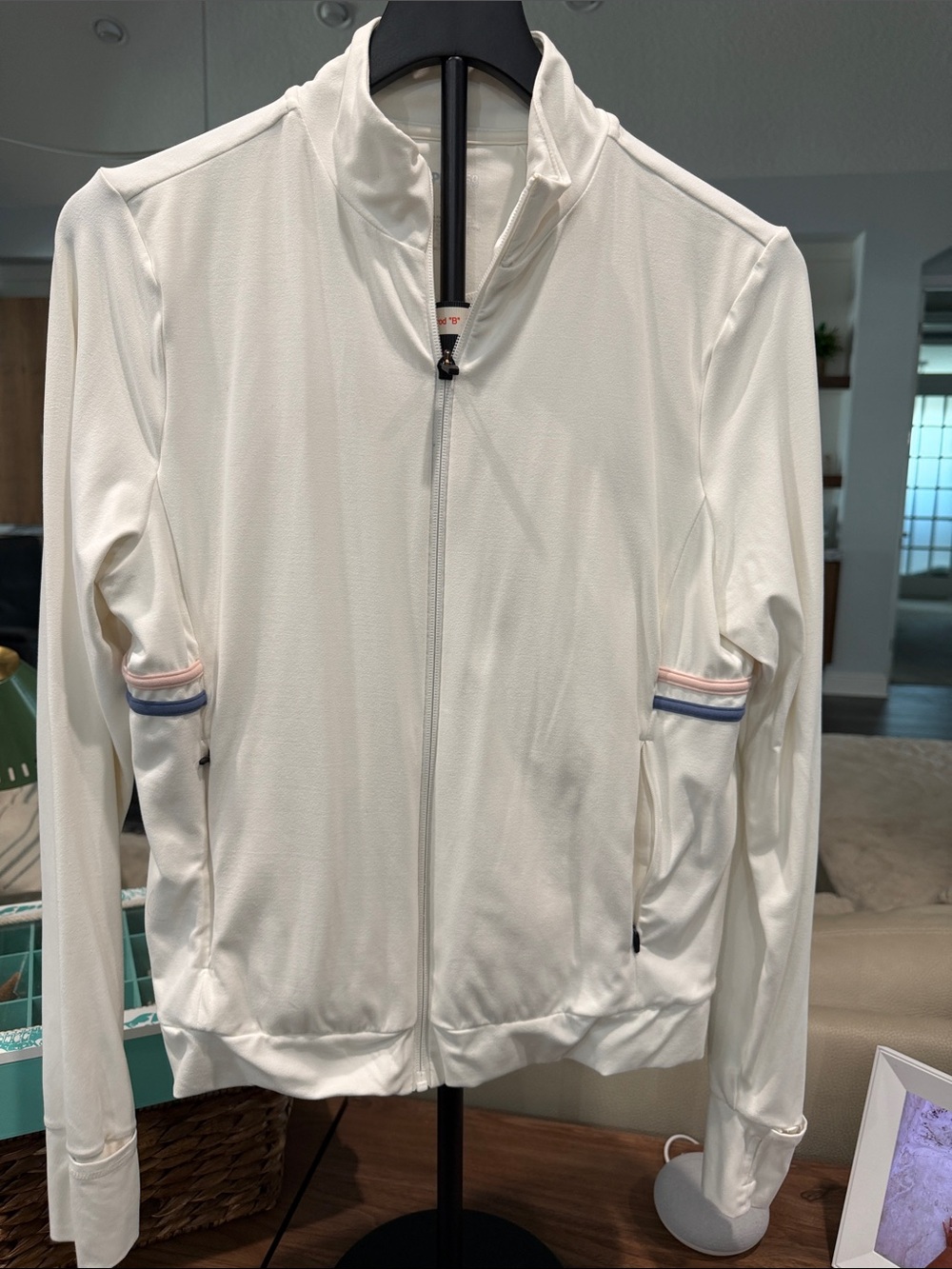 Womens split59 White Full-Zip Performance Jacket size medium